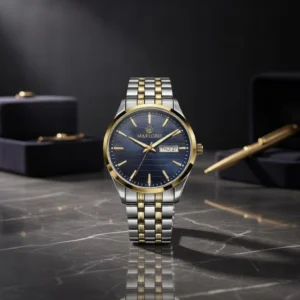 Maxlord Watch (MP-116G) - Golden+Blue